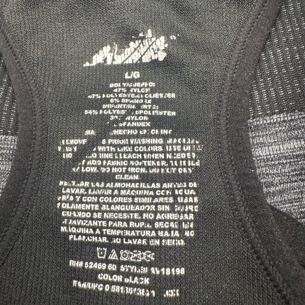 Two Avia Women's Sports Bra Wirefree Support in Black And Gray Size L - Picture 9 of 9